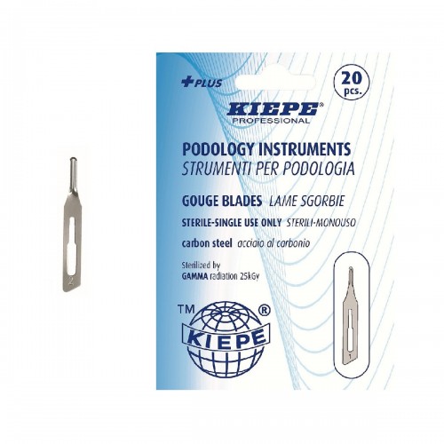 Lame Kiepe Sgorbie sterili monouso acciaio al carbonio n. 2 da 20 pz - 4441-2