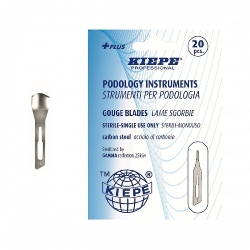 Lame Kiepe Sgorbie sterili monouso acciaio al carbonio n. 10 da 20 pz - 4441-10