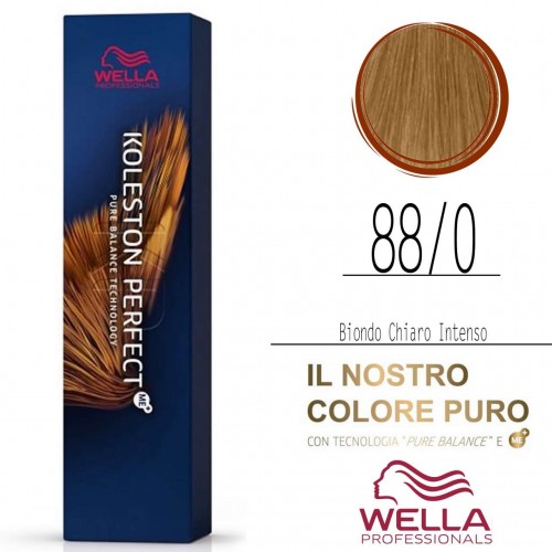 Tinta capelli Wella Koleston Perfect Me+ biondo chiaro intenso da 60 ml - 88/0