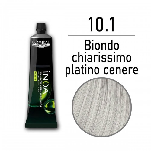 Tinta capelli L'Oreal Inoa biondo chiarissimo platino cenere da 60 ml - 10.1