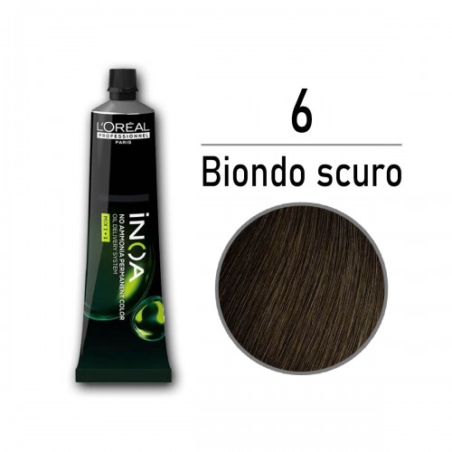 Tinta capelli L'Oreal Inoa biondo scuro da 60 ml - 6