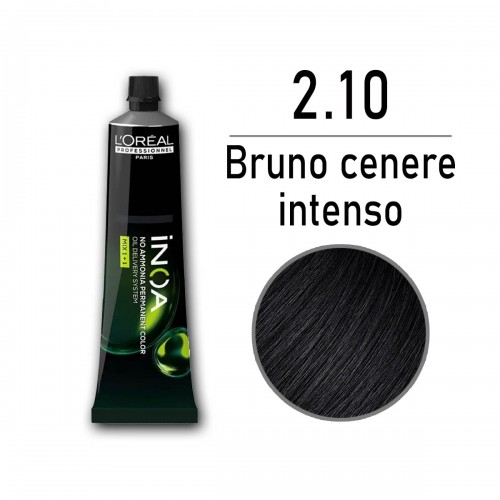 Tinta capelli L'Oreal Inoa bruno cenere intenso da 60 ml - 2.10