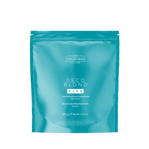 Decolorante Technique DecoBlond Plex polvere compatta blu da 500 gr