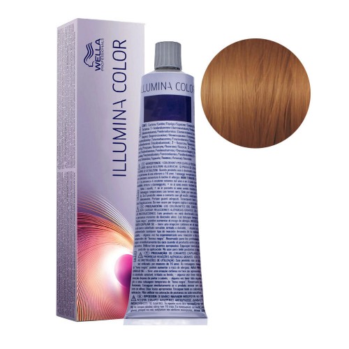 Tinta capelli Wella Illumina Color biondo medio oro mogano da 60 ml - 7/35