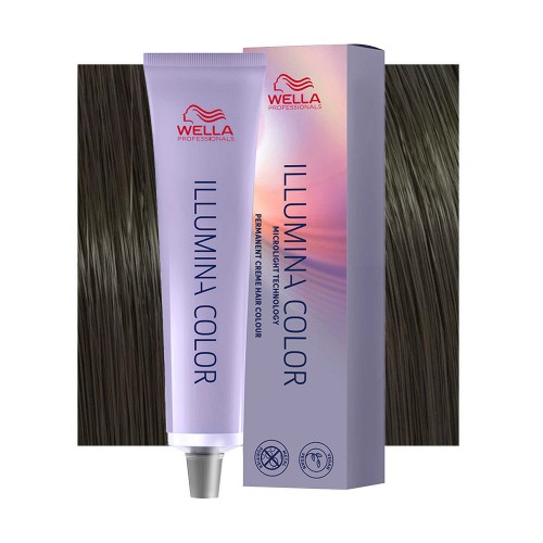 Tinta capelli Wella Illumina Color castano chiaro perla cenere da 60 ml - 5/81