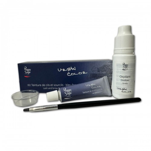 Kit tintura Peggy Sage Urban Color ciglia e sopracciglia blu scuro da 4 pz - 138510