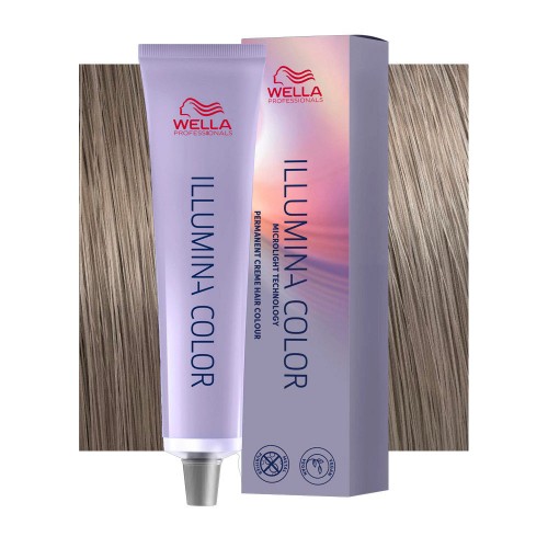 Tinta capelli Wella Illumina Color biondo chiaro violetto cendrè da 60 ml - 8/69