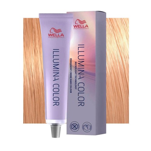 Tinta capelli Wella Illumina Color biondo chiarissimo rame dorato da 60 ml - 9/43