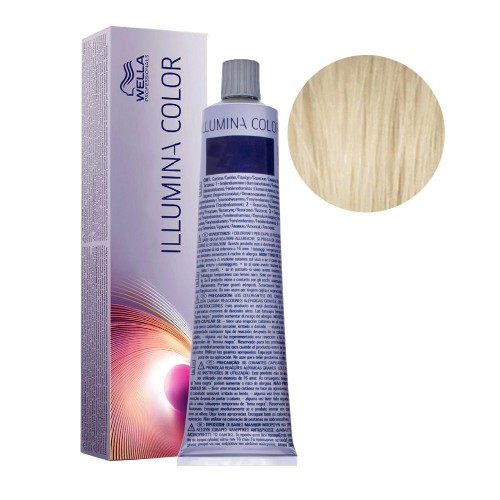 Tinta capelli Wella Illumina Color biondo platino cendrè dorato da 60 ml - 10/93