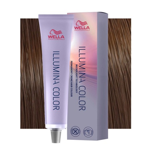 Tinta capelli Wella Illumina Color biondo scuro oro sabbia da 60 ml - 6/37