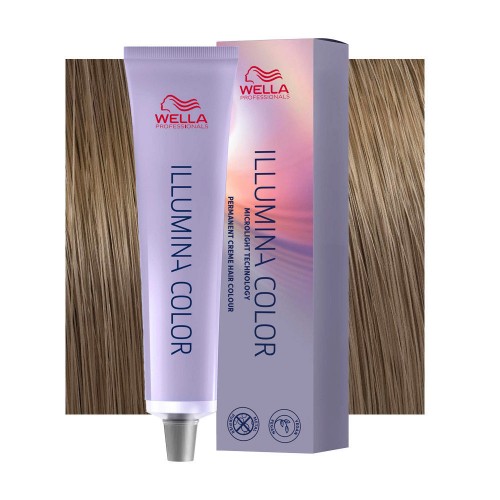 Tinta capelli Wella Illumina Color biondo chiaro cenere dorato da 60 ml - 8/13