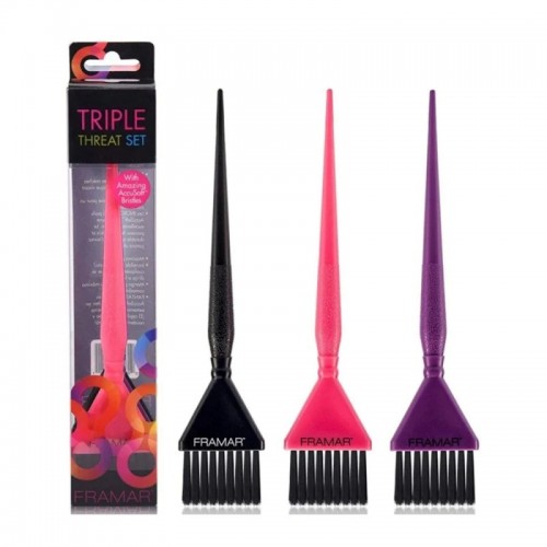 Pennelli tintura Framar Triple Threat 3 pz set
