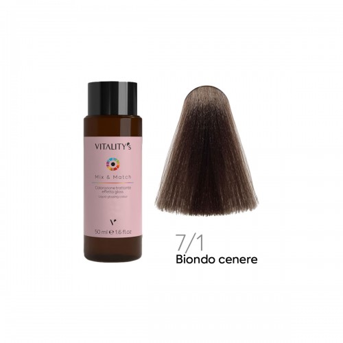 Colorazione capelli Vitality's Mix & Match 7/1 biondo cenere da 50 ml